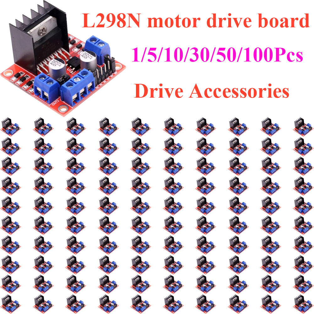 Motor Driver L298N - 1~100Pcs L298N DC 스테퍼 모터 드라이버