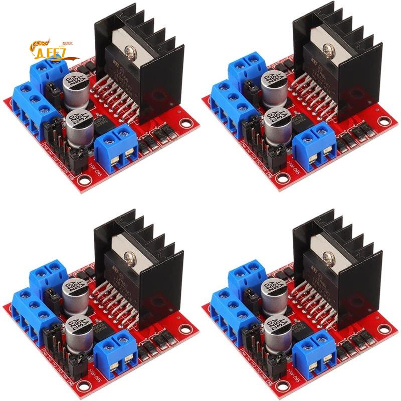 L298N Module - AEE7-4 Pcs L298N 모터 드라이버 컨트롤러
