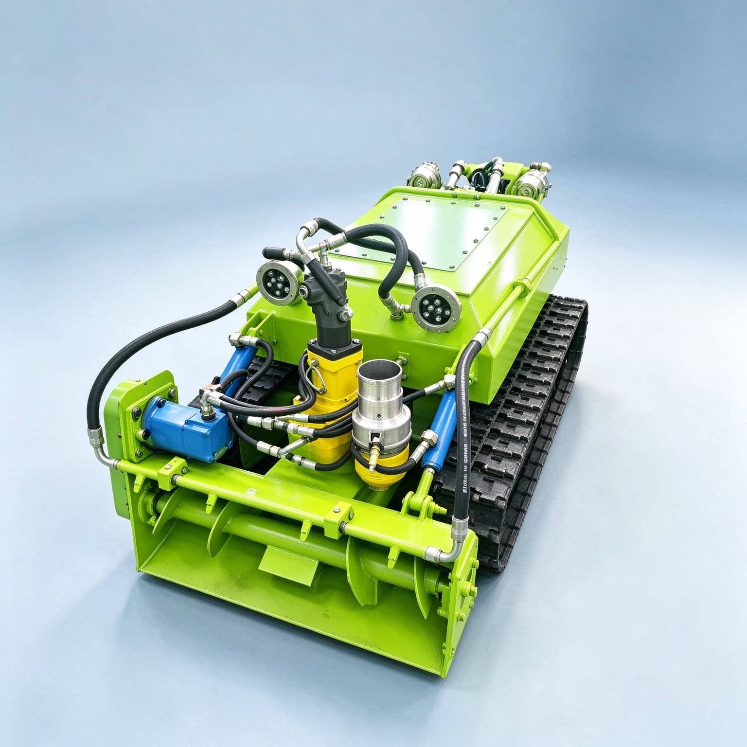 Tracked Robot Chassis - 운하, 강, 저수지의 퇴적물 제거를 위한