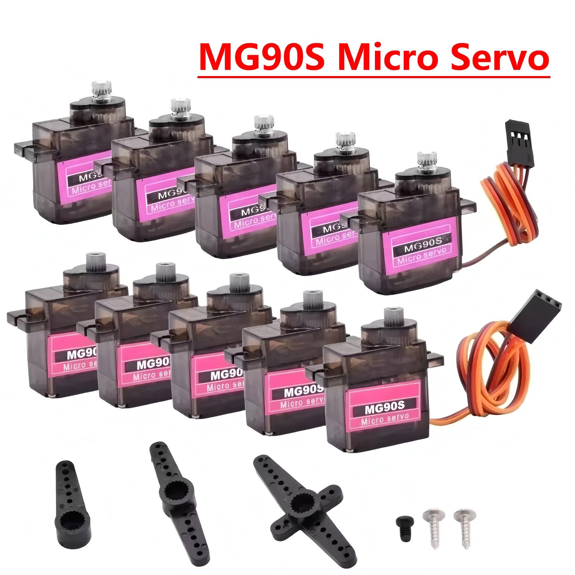 Sg90 Servo - 4/5/10/20pcs MG90S 마이크로 서보 모터 메탈