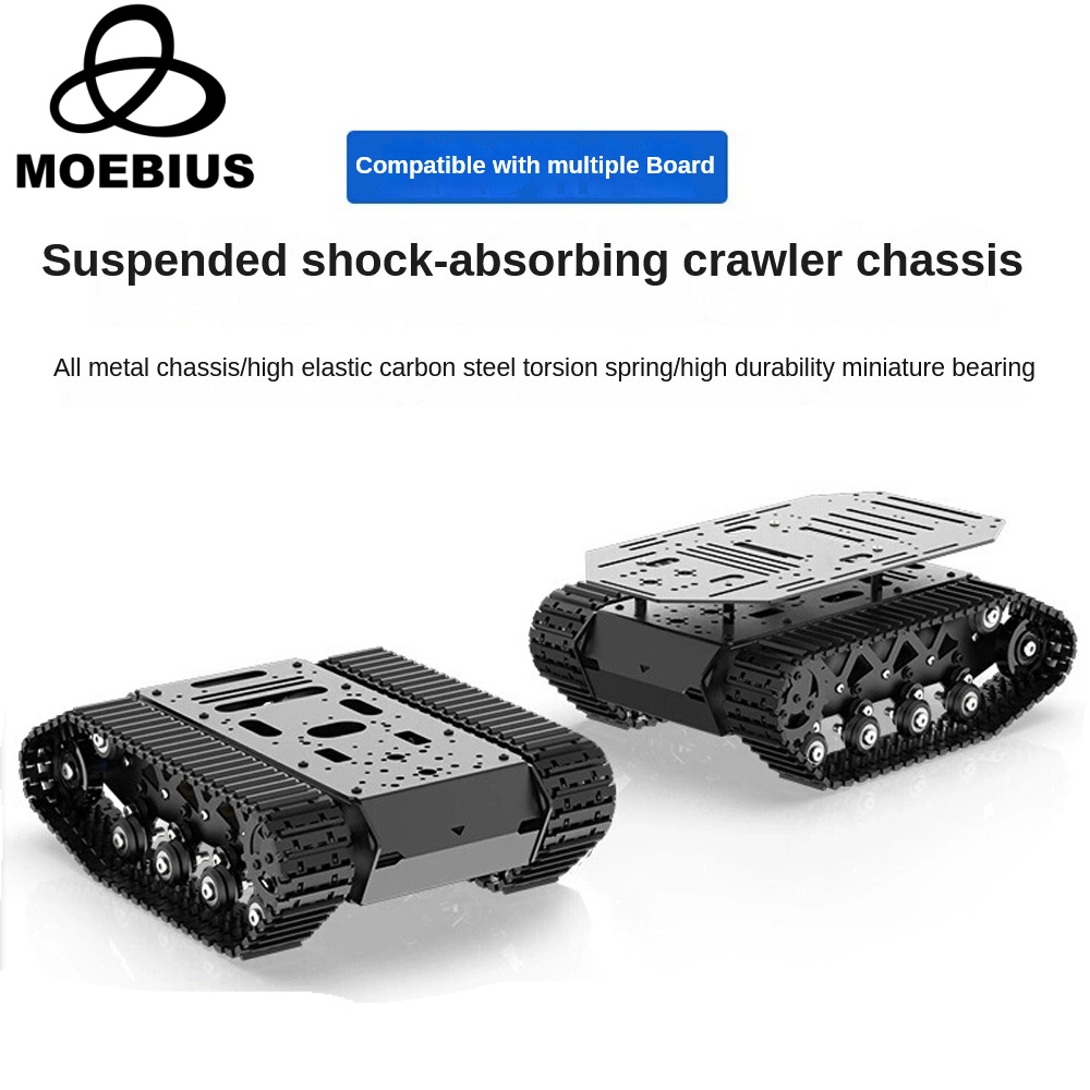 Tracked Robot Chassis - 아두이노용 금속 충격 흡수 탱크 섀시,