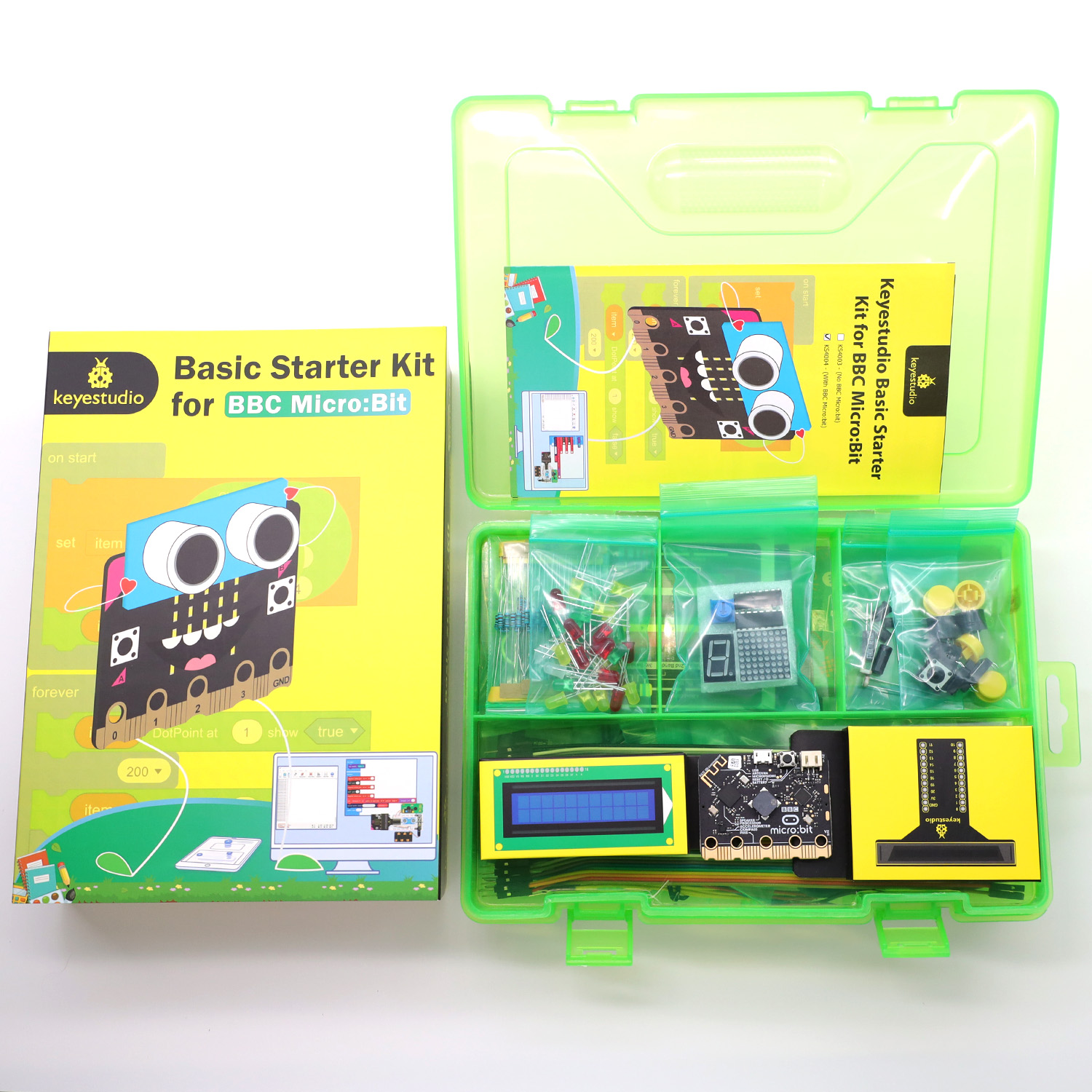 KEYESTUDIO 마이크로 비트 V2 기본 스타터 키 - Microbit Robot 리뷰 및 가격