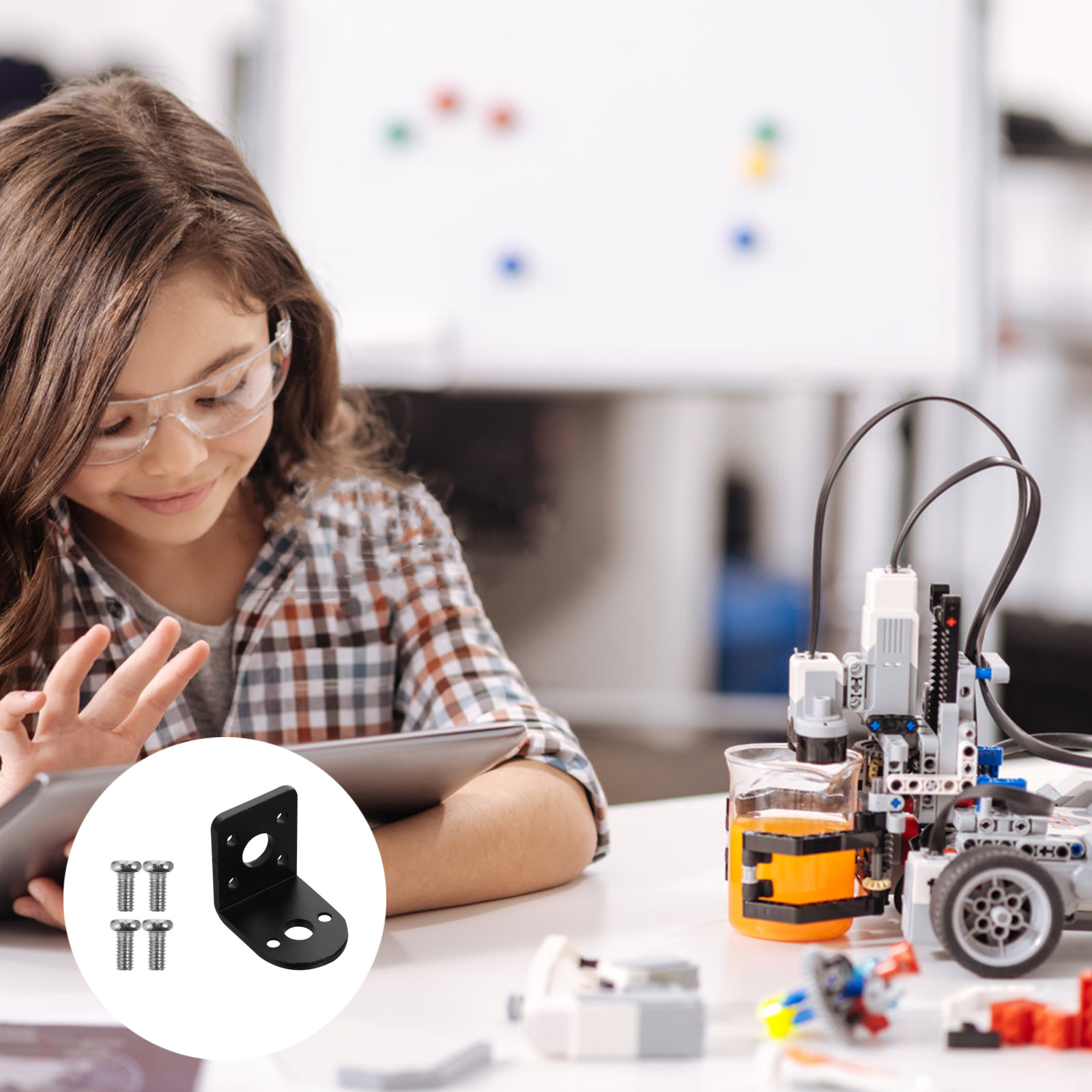 4세트 기어 모터 브래킷, 모터 고정대, 알루미늄 합금 - Geared Motor 리뷰 및 가격