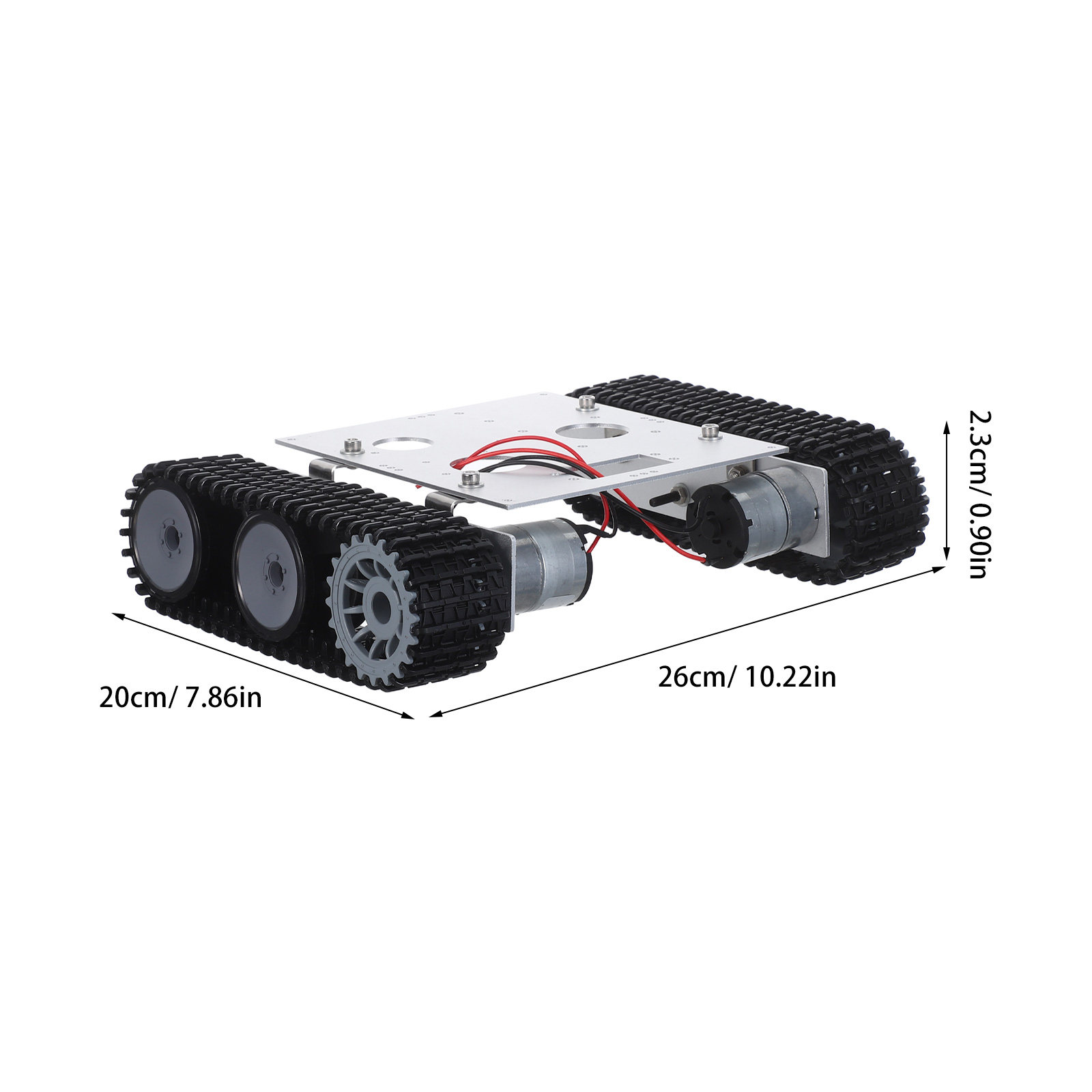 금속 로봇 탱크 섀시 키트 - 12V 모터, RC ST - Tracked Robot Chassis 리뷰 및 가격