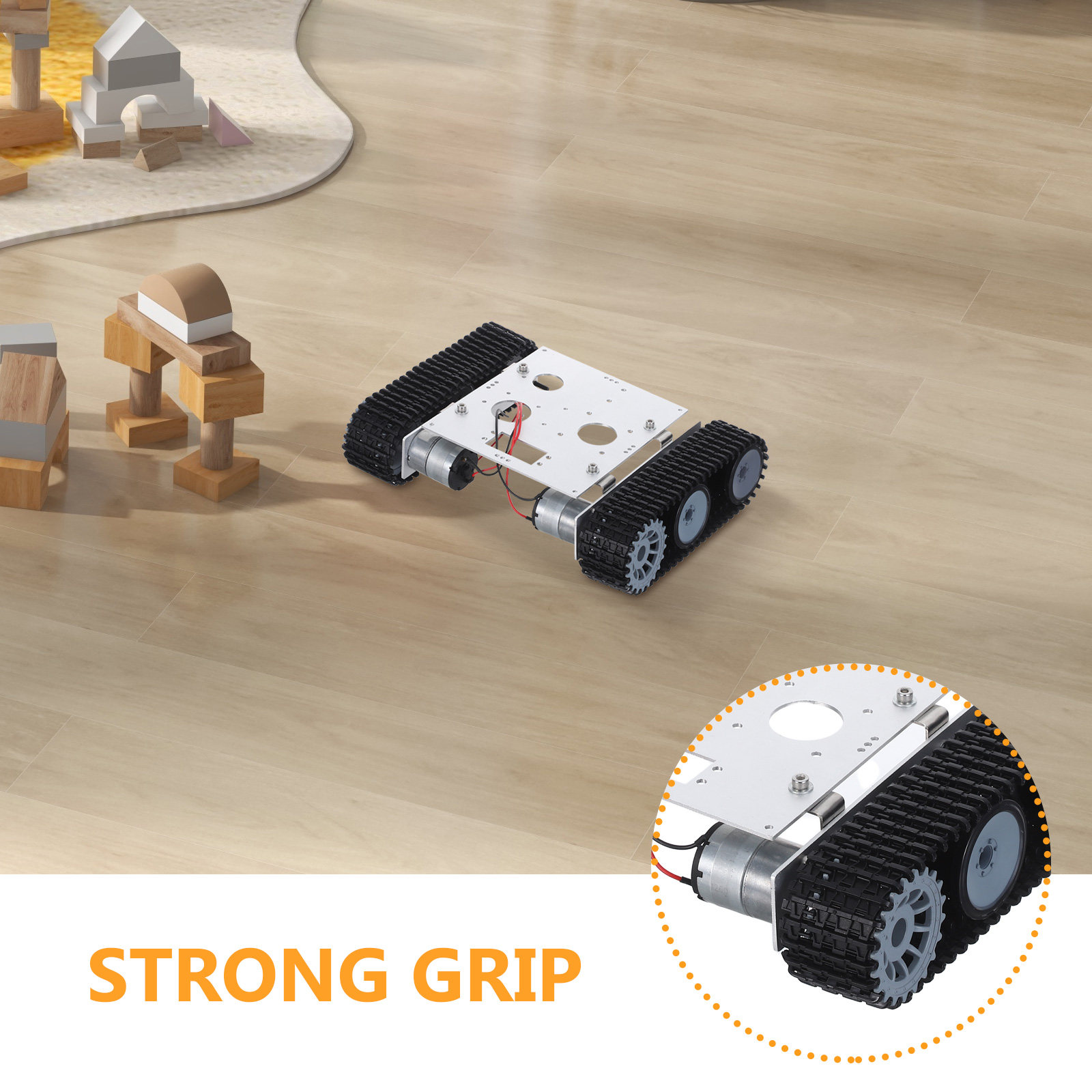 금속 로봇 탱크 섀시 키트 - 12V 모터, RC ST - Tracked Robot Chassis 리뷰 및 가격