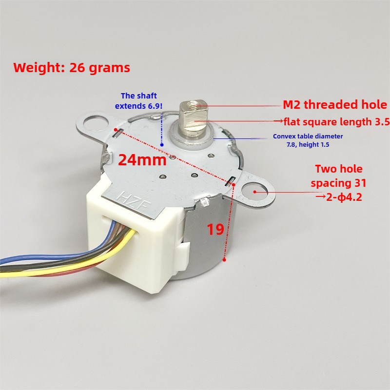 24BYJ48 DC 5V 스테퍼 모터 듀얼 플랫 샤프트 - Geared Motor 리뷰 및 가격