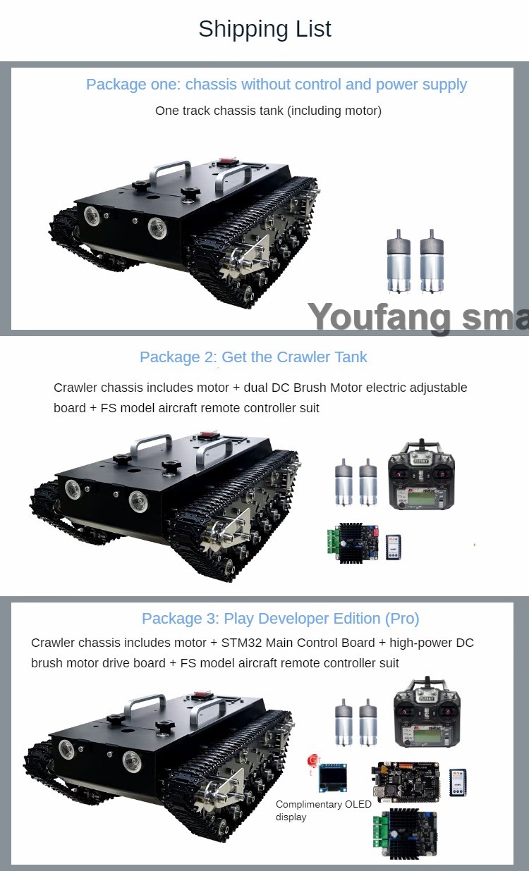 RC 탱크 섀시 금속 트랙 충격 흡수 탱크, STM32 - Robot Gripper 리뷰 및 가격