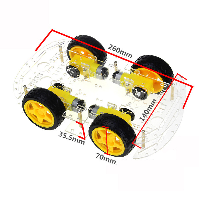 Arduino용 4륜 구동 스마트 로봇 자동차 섀시 키 - Microbit Robot 리뷰 및 가격