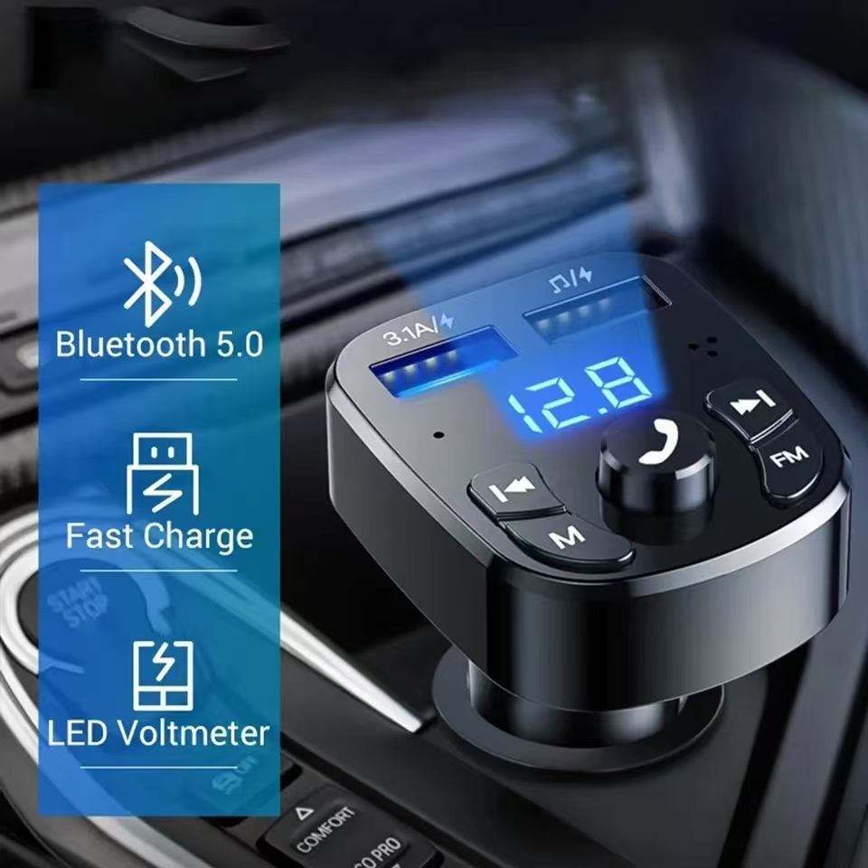 자동차 핸즈프리 블루투스 호환 5.0 FM 송신기 고속 - Robot Bluetooth Car 리뷰 및 가격