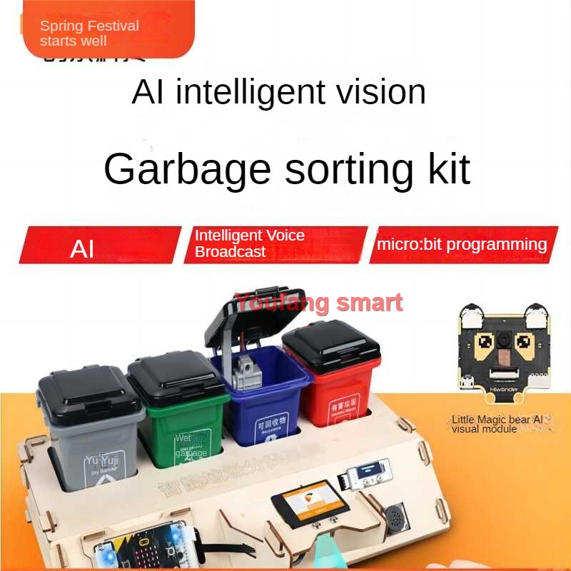 AI 비전 폐기물 분류 로봇 키트, 마이크로 비트 V2 - Microbit Robot 리뷰 및 가격