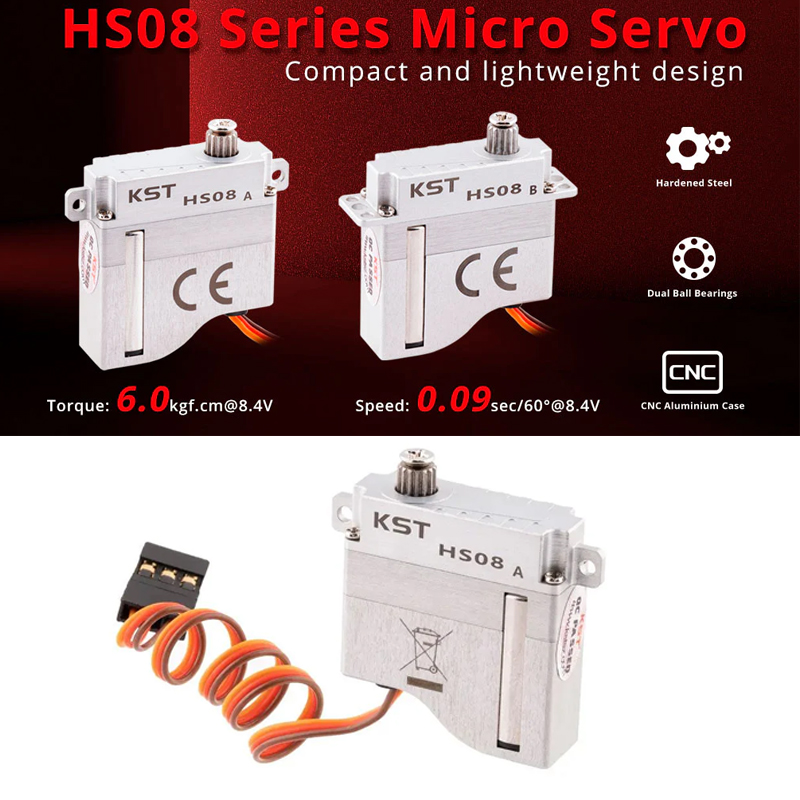 KST HS08A / HS08B HV 디지털 메탈 기어 - Micro Servo 리뷰 및 가격