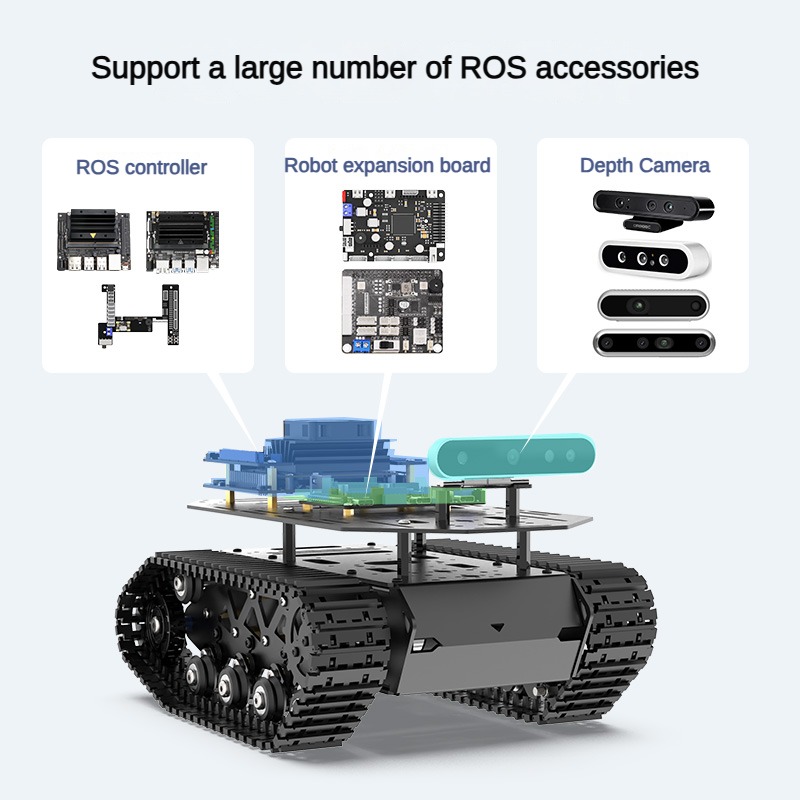 RC 탱크, 10kg 하중 지지, 강력한 충격 흡수 기 - Tracked Robot Chassis 리뷰 및 가격