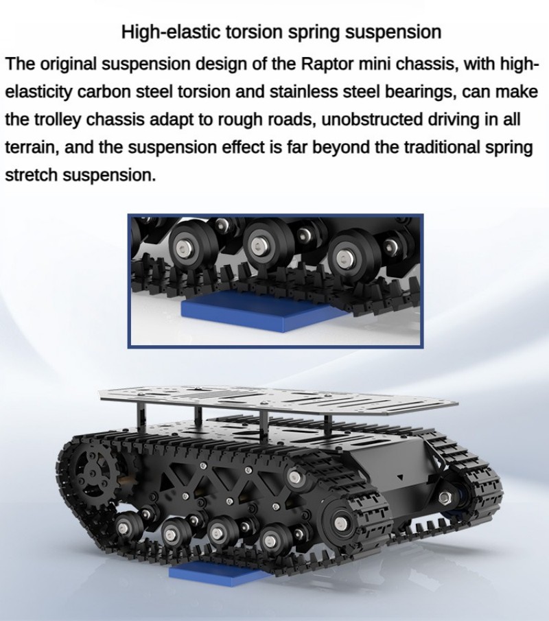RC 탱크, 10kg 하중 지지, 강력한 충격 흡수 기 - Tracked Robot Chassis 리뷰 및 가격